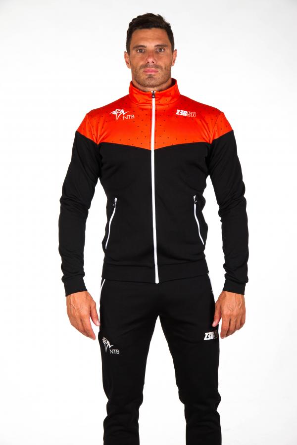 Z3R0D - Triathlon : Lifestyle   : NETHERLANDS TRACKSUIT TOP  (BLACK)