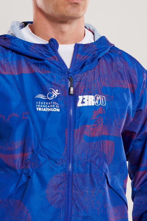 Z3R0D - Triathlon : Lifestyle : VESTE WINDBREAKER FRANCE (HONNEUR TRICOLORE)