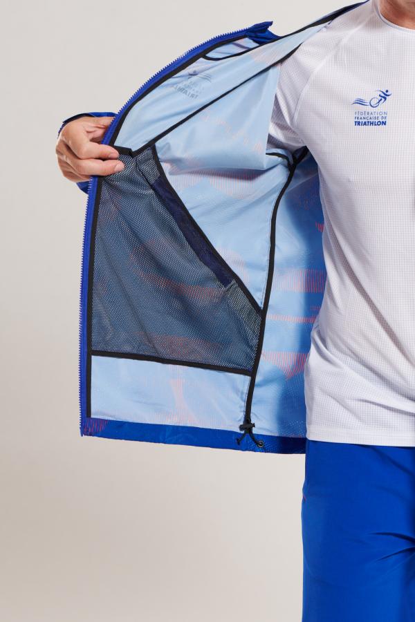 Z3R0D - Triathlon : Lifestyle : VESTE WINDBREAKER FRANCE (HONNEUR TRICOLORE)