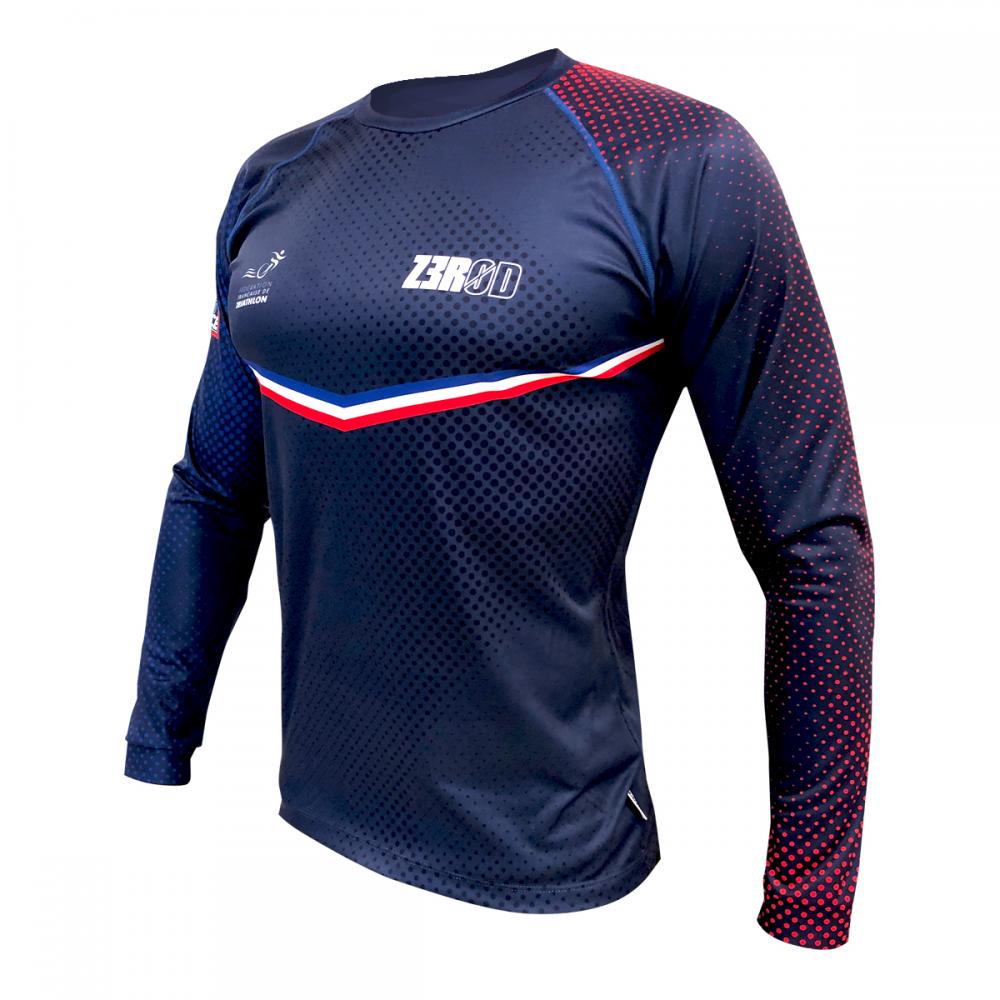 T-shirt manche courtes running hommes équipe de France Z3R0D