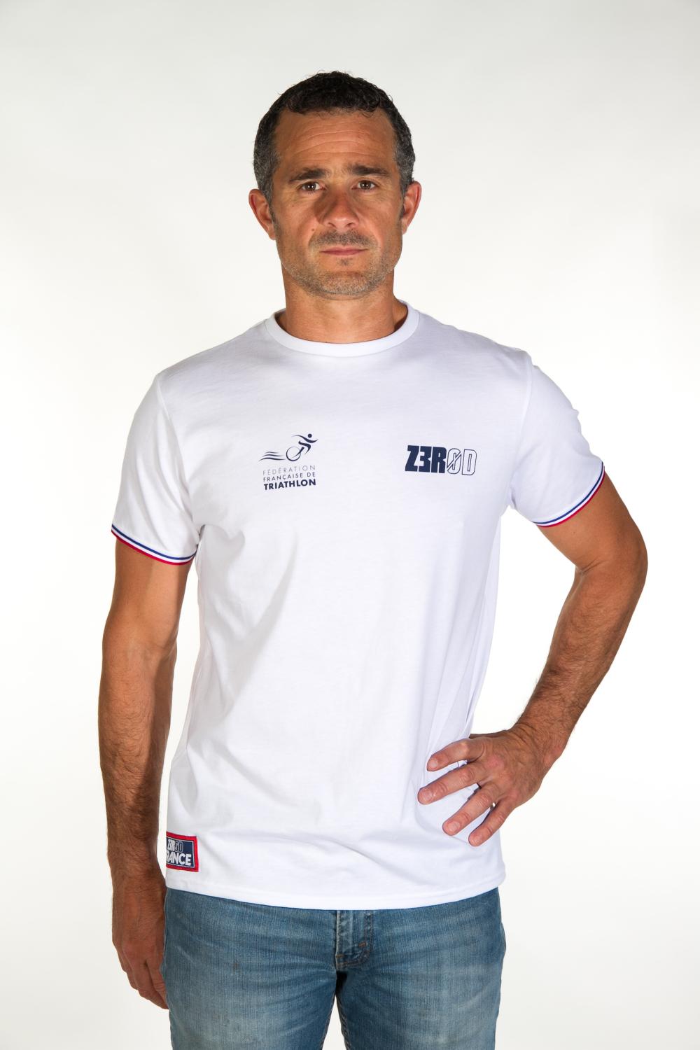 T-shirt manche courtes running hommes équipe de France Z3R0D