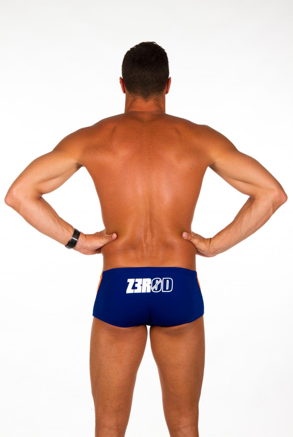 Maillot de bain Homme - Boxer - Bleu Orange - ZEROD