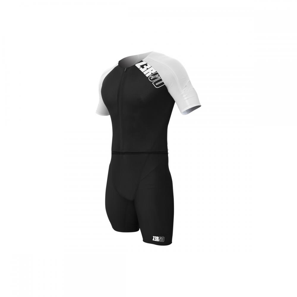 Combinaison Triathlon Homme Manches Courtes - Trifonction Cyclisme, Course à Pied, Natation, Rembourrage 3D, Respirant